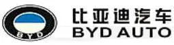 A black and white image of the word byd.