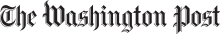 A black and white image of the word washington.
