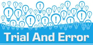 A blue banner with light bulbs and an exclamation point.